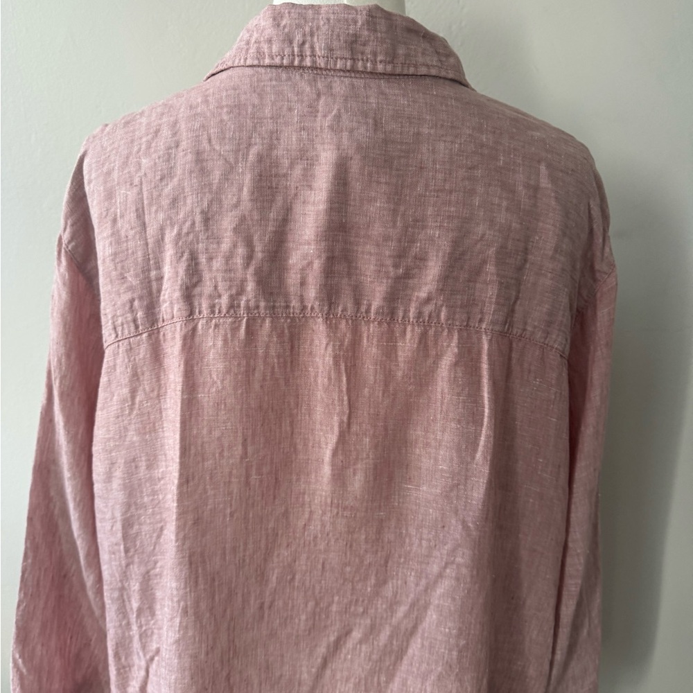 Sigrid Olsen Mauve Linen Tunic Top - Size 1X - Picture 11 of 14